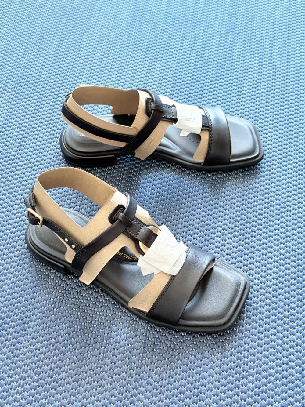 Clarks Signature Ariany Sling Black Leather Sandals Women’s Size 6